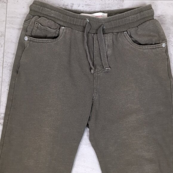 Levis Boys Jogger Sweatpants Pull On Drawstring Olive Army Green Pants Fleece - Picture 2 of 11
